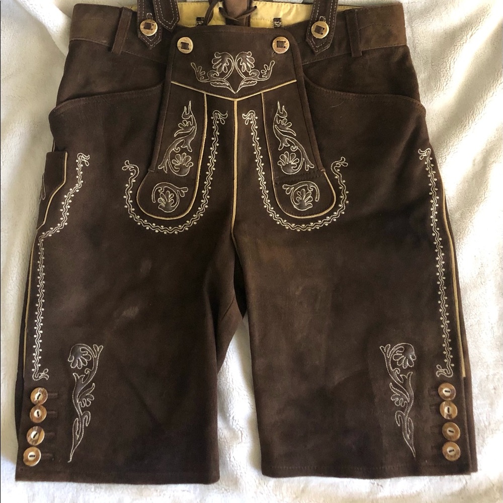 Swiss Alps Swede pants with suspenders